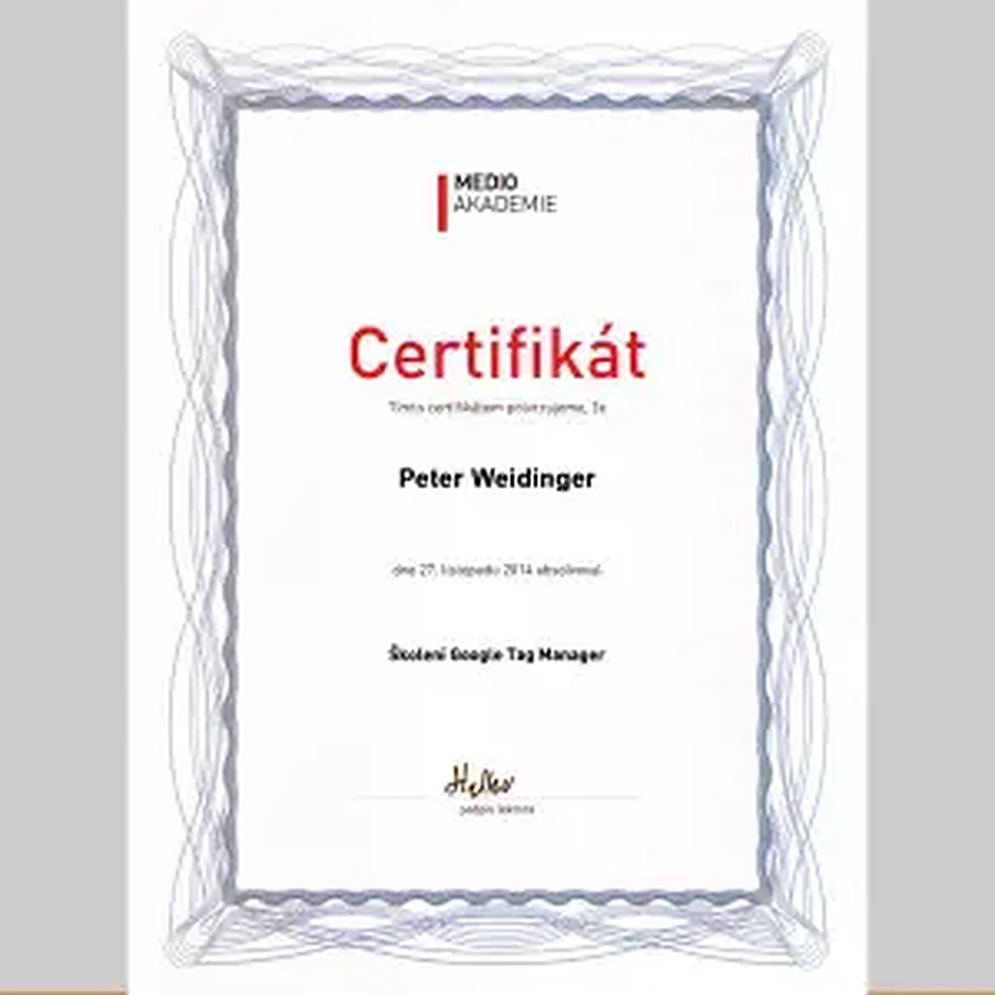 Medio certifikát