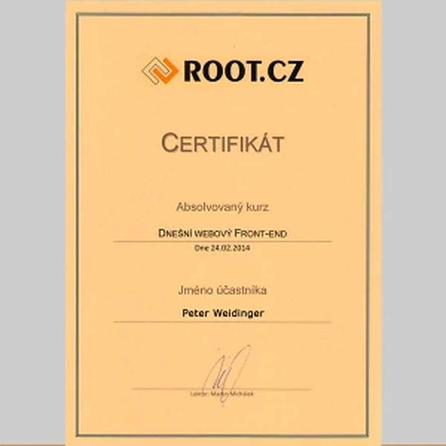 Root certifikát
